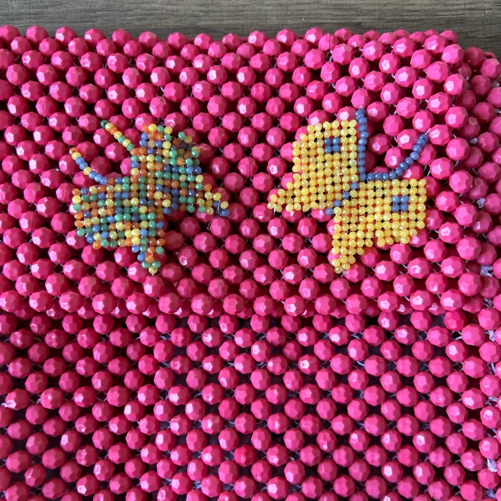 Hot Pink Beaded Purse! - Picture 5 of 5
